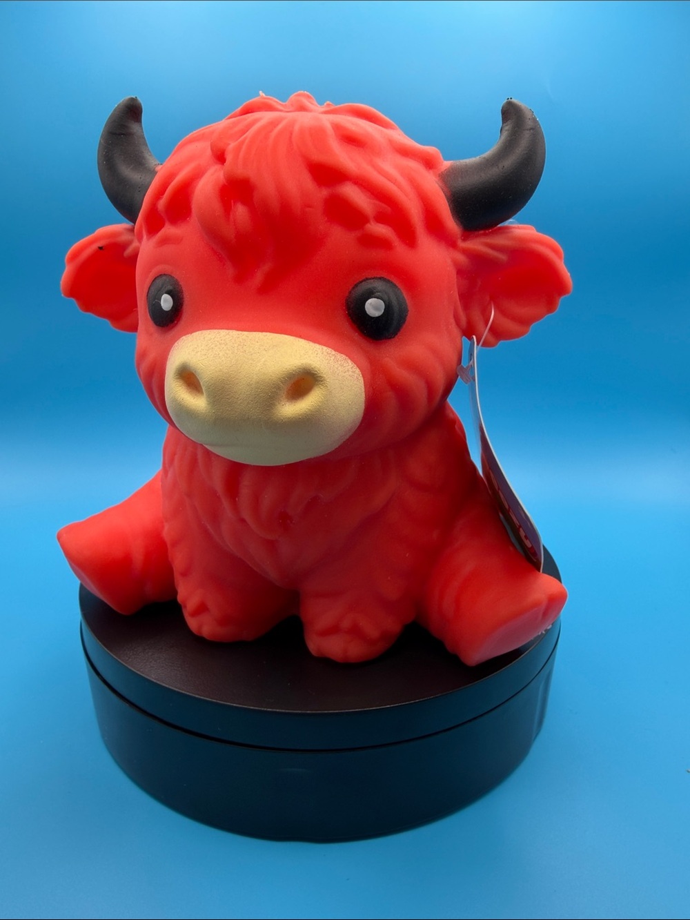 Red Squishy Highland Cow toy